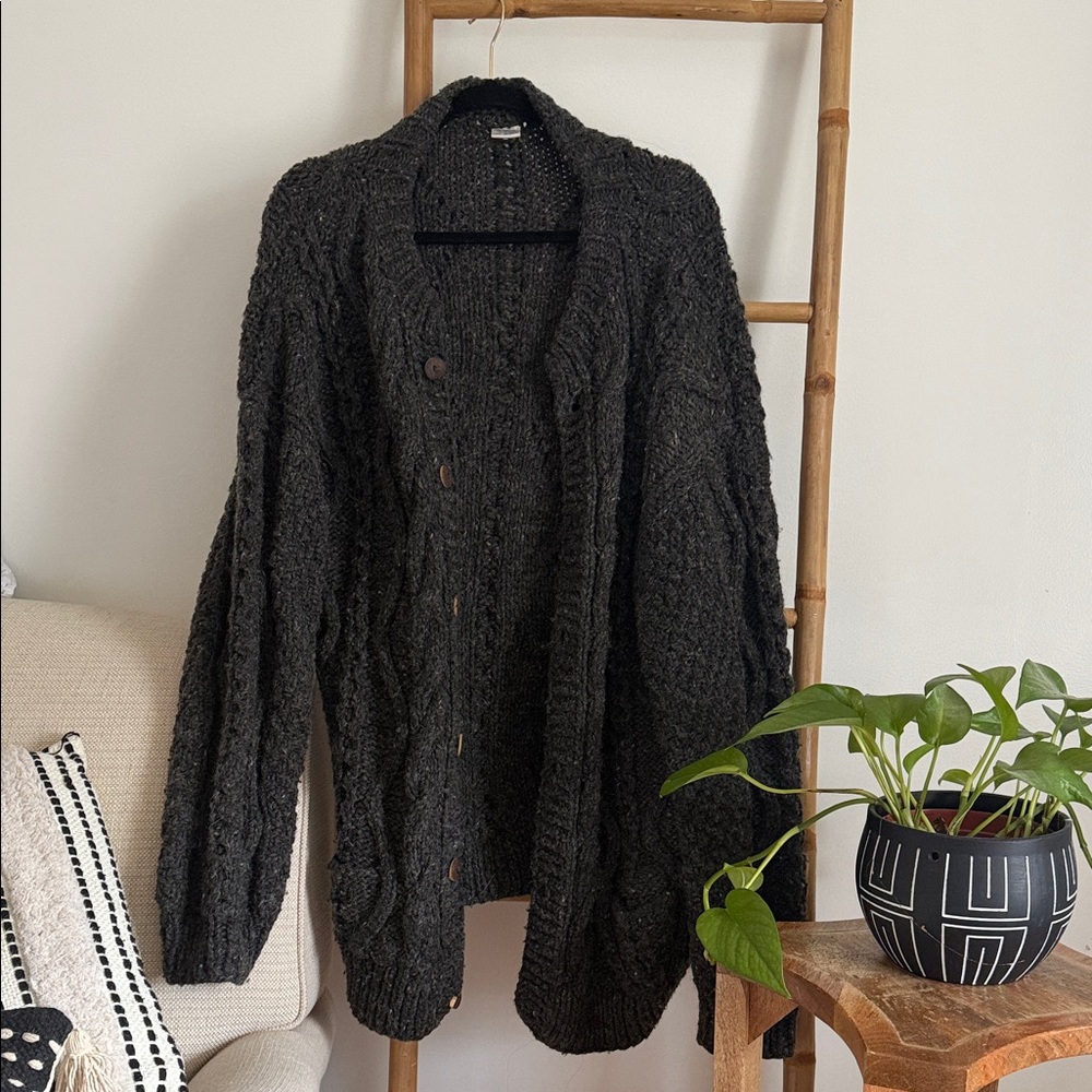 100% Wool Knit Cardigan